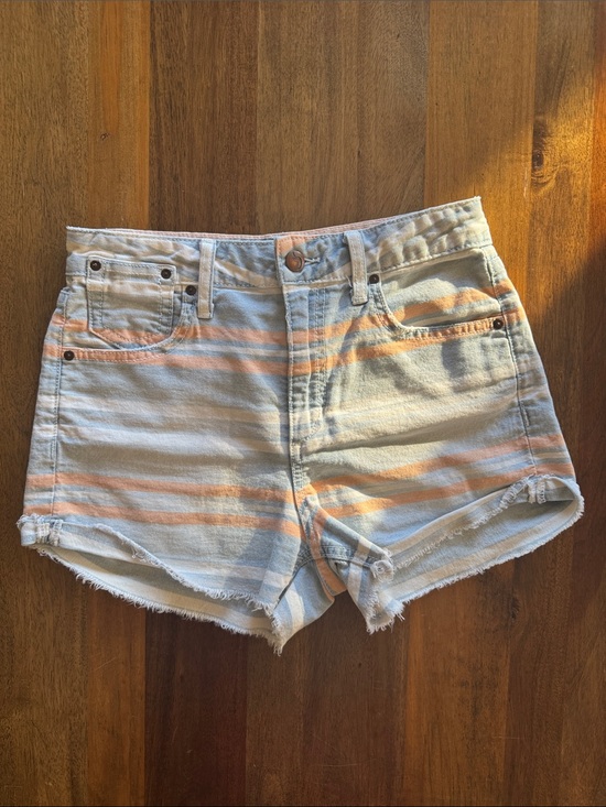 Joe's Jeans Pants - Joe's Jeans Striped High Rise Denim Shorts